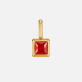 Martha Square Birthstone Necklace — product photograph 1