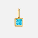 Martha Square Birthstone Necklace — product photograph 12