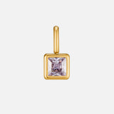 Martha Square Birthstone Necklace — product photograph 6