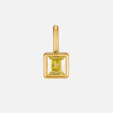 Martha Square Birthstone Necklace — product photograph 8