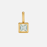Martha Square Birthstone Necklace — product photograph 3