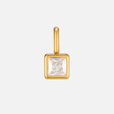 Martha Square Birthstone Necklace — product photograph 4