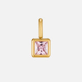 Martha Square Birthstone Necklace — product photograph 10