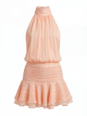 Vittoria | Pleated Ruffle Mini Dress