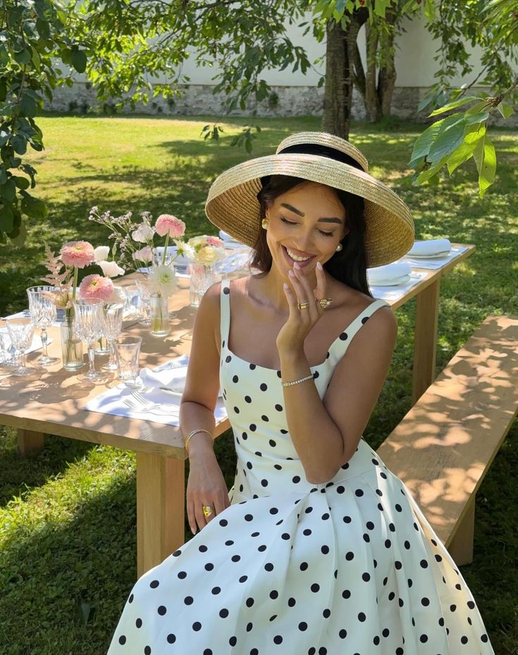 Anna | Polka Dot Midi A-Line Dress HORUS FASHION Anna | Polka Dot Midi A-Line Dress HORUS FASHION