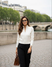 Judy | Women's Zip-Up Knit Cardigan