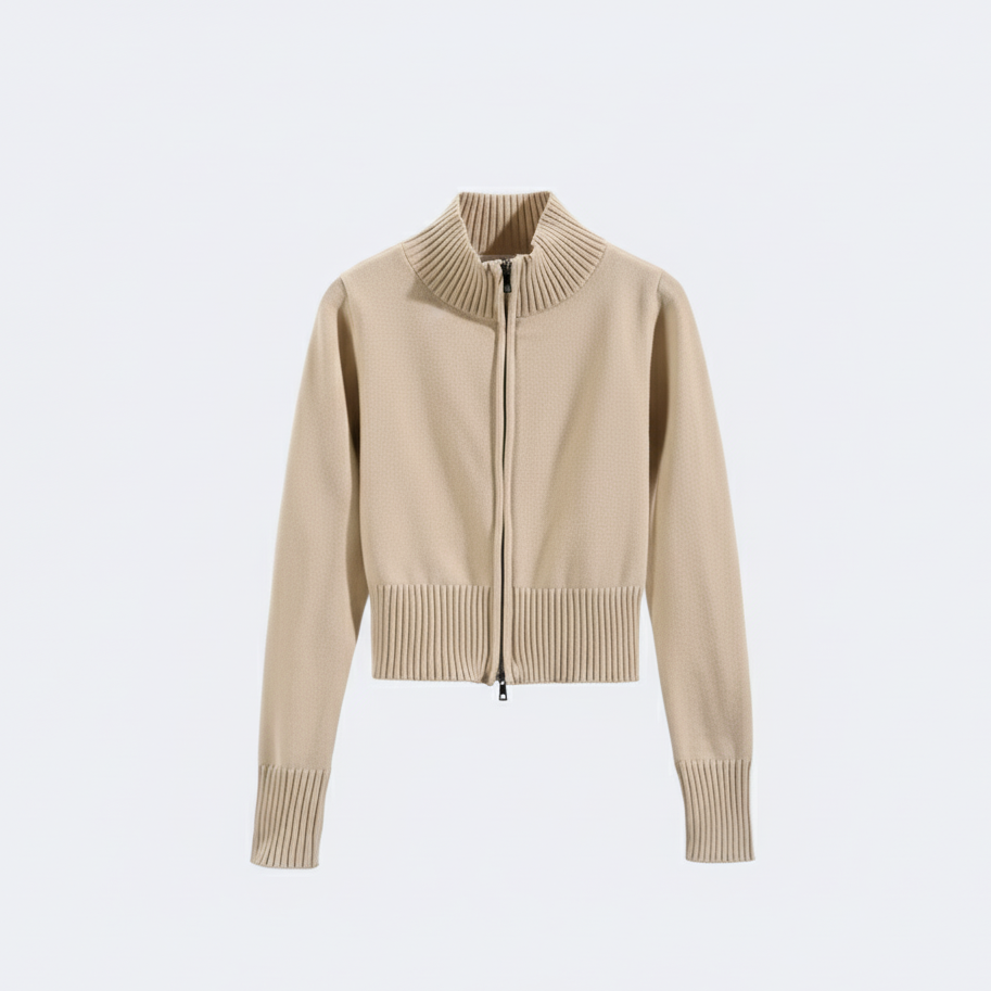 Judy | Women's Zip-Up Knit Cardigan