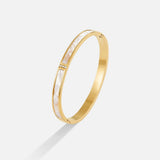 Audrey White Sky Bangle
