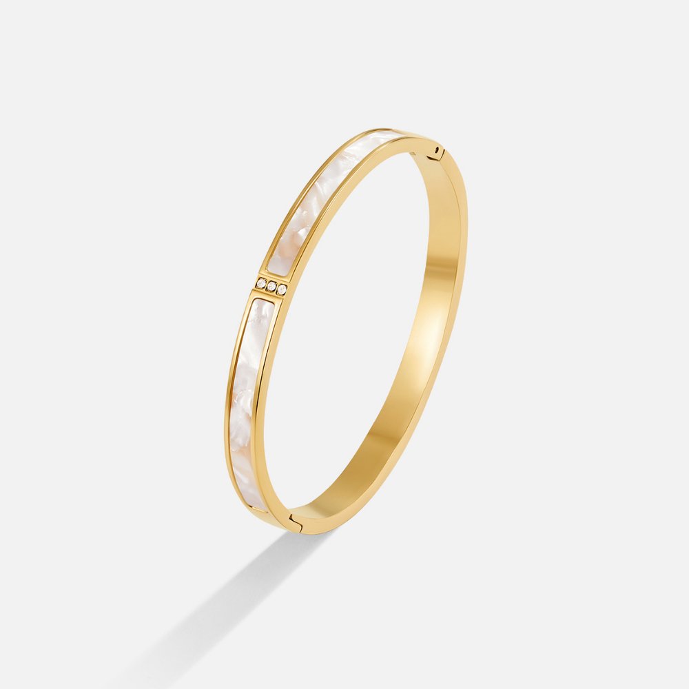 Audrey White Sky Bangle